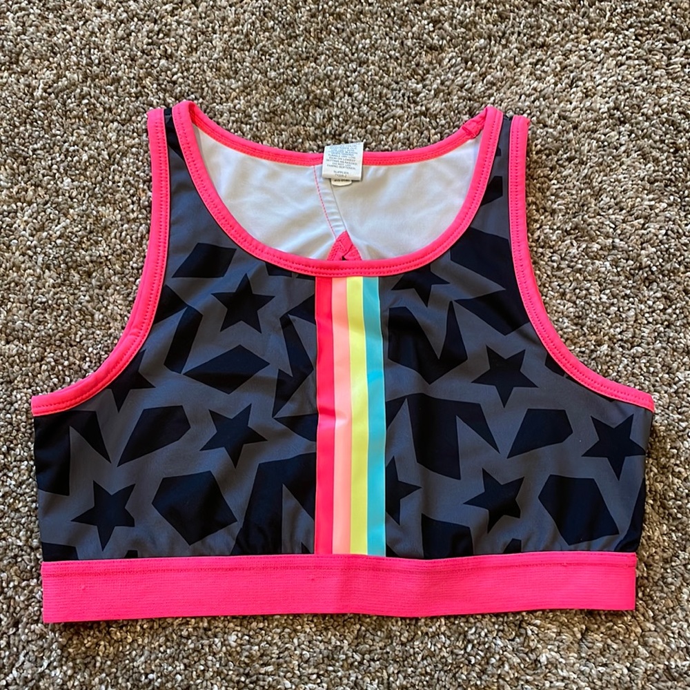 Xersion girls sports bra dance wear size 14 nwot